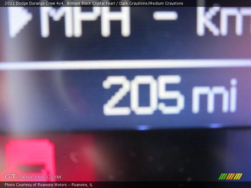 Brilliant Black Crystal Pearl / Dark Graystone/Medium Graystone 2011 Dodge Durango Crew 4x4