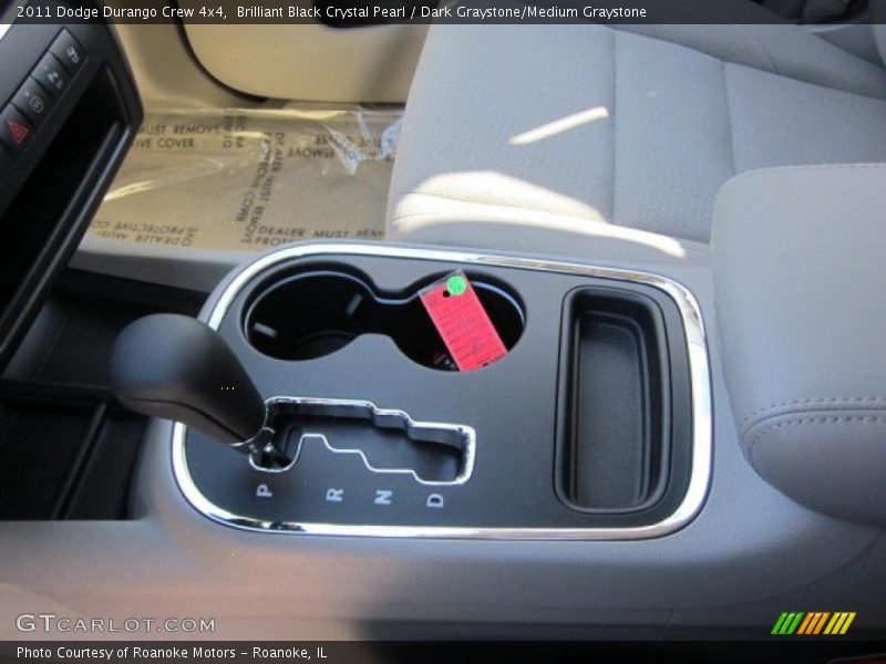 Brilliant Black Crystal Pearl / Dark Graystone/Medium Graystone 2011 Dodge Durango Crew 4x4