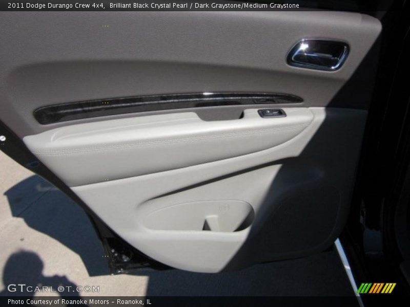 Brilliant Black Crystal Pearl / Dark Graystone/Medium Graystone 2011 Dodge Durango Crew 4x4
