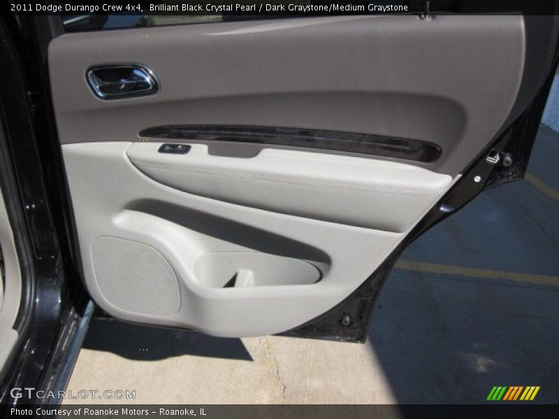 Brilliant Black Crystal Pearl / Dark Graystone/Medium Graystone 2011 Dodge Durango Crew 4x4