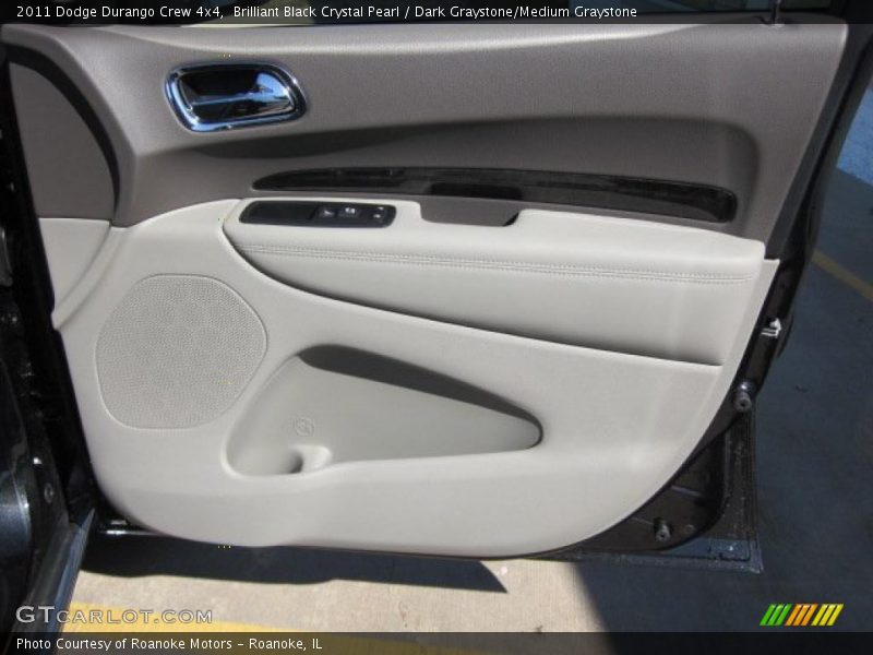 Brilliant Black Crystal Pearl / Dark Graystone/Medium Graystone 2011 Dodge Durango Crew 4x4