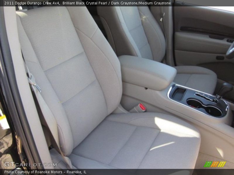 Brilliant Black Crystal Pearl / Dark Graystone/Medium Graystone 2011 Dodge Durango Crew 4x4