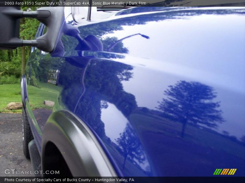 Sonic Blue Metallic / Dark Flint 2003 Ford F350 Super Duty XLT SuperCab 4x4