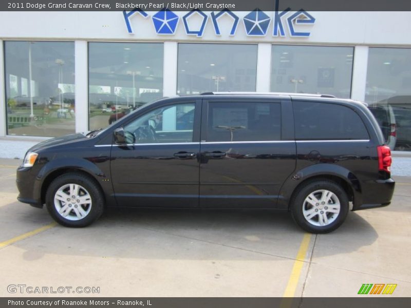 Blackberry Pearl / Black/Light Graystone 2011 Dodge Grand Caravan Crew