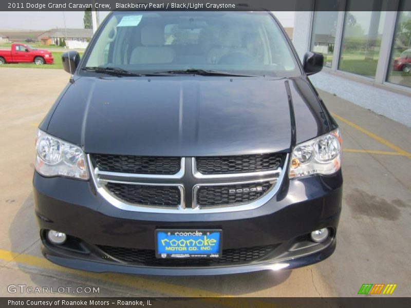 Blackberry Pearl / Black/Light Graystone 2011 Dodge Grand Caravan Crew