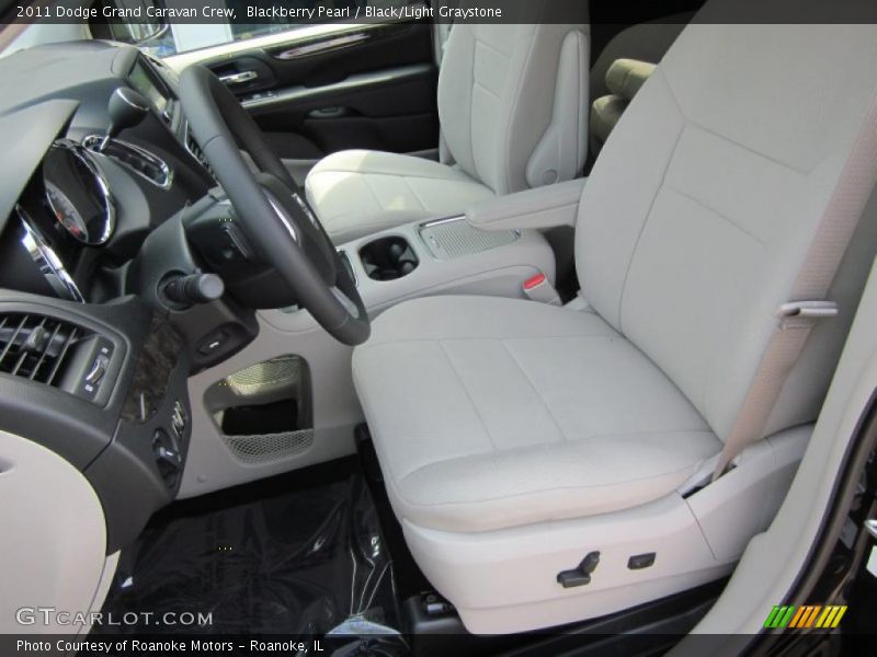 Blackberry Pearl / Black/Light Graystone 2011 Dodge Grand Caravan Crew