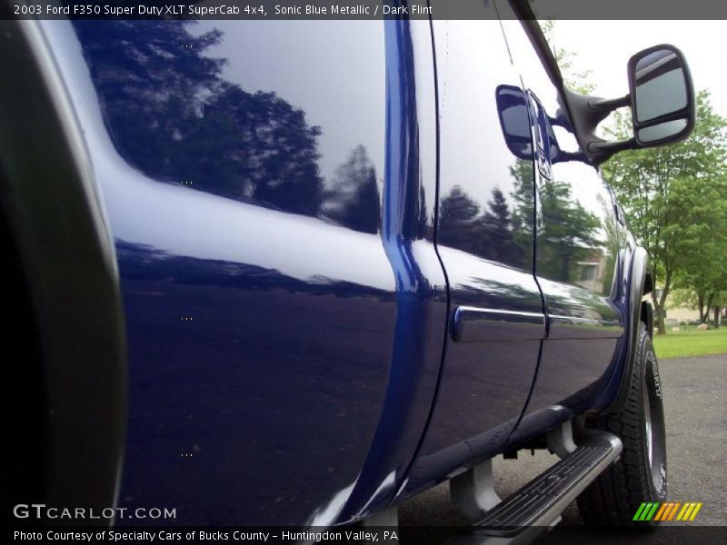Sonic Blue Metallic / Dark Flint 2003 Ford F350 Super Duty XLT SuperCab 4x4
