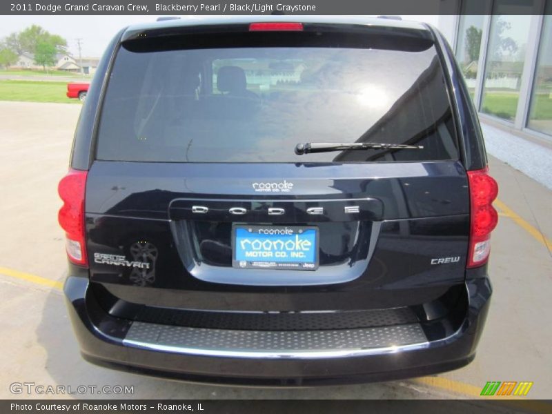Blackberry Pearl / Black/Light Graystone 2011 Dodge Grand Caravan Crew