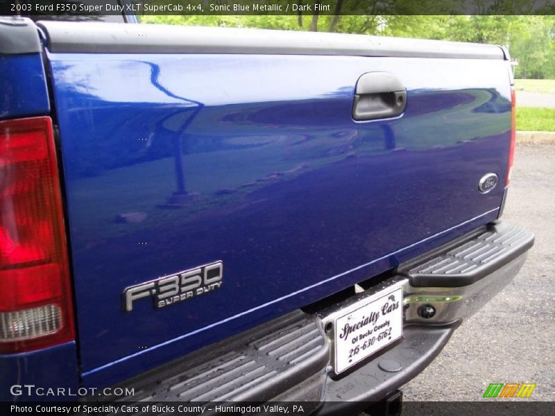 Sonic Blue Metallic / Dark Flint 2003 Ford F350 Super Duty XLT SuperCab 4x4