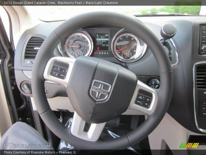 Blackberry Pearl / Black/Light Graystone 2011 Dodge Grand Caravan Crew