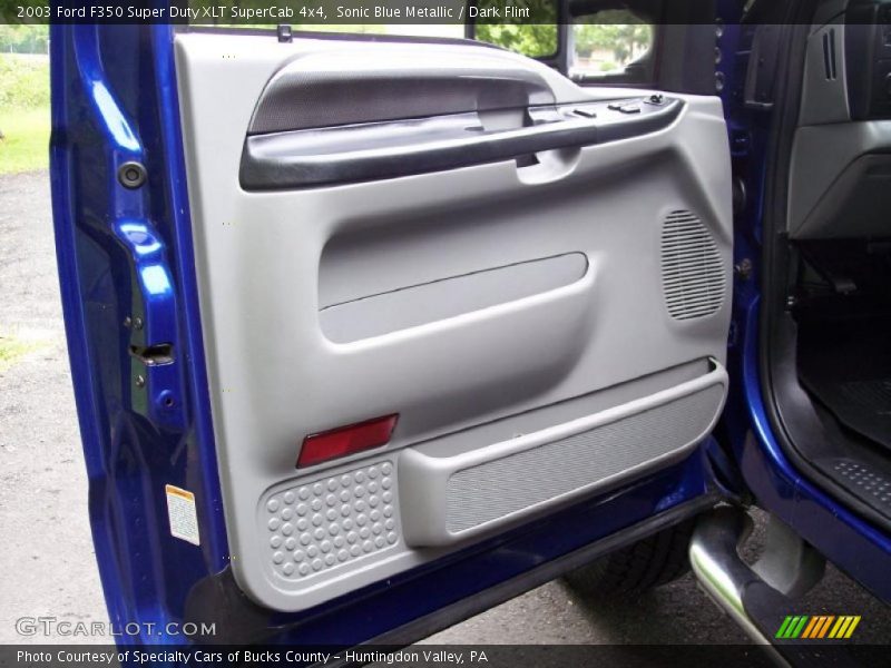 Sonic Blue Metallic / Dark Flint 2003 Ford F350 Super Duty XLT SuperCab 4x4