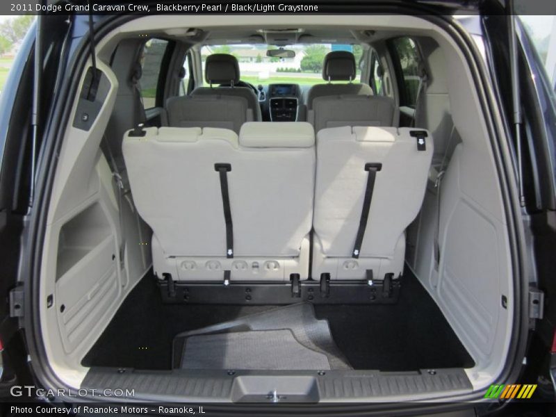 Blackberry Pearl / Black/Light Graystone 2011 Dodge Grand Caravan Crew