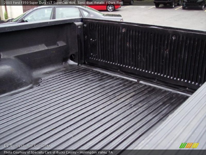 Sonic Blue Metallic / Dark Flint 2003 Ford F350 Super Duty XLT SuperCab 4x4