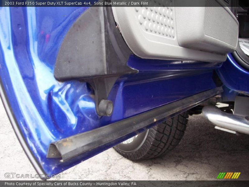 Sonic Blue Metallic / Dark Flint 2003 Ford F350 Super Duty XLT SuperCab 4x4