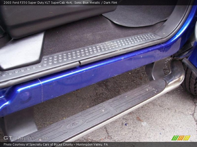 Sonic Blue Metallic / Dark Flint 2003 Ford F350 Super Duty XLT SuperCab 4x4