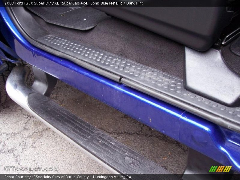 Sonic Blue Metallic / Dark Flint 2003 Ford F350 Super Duty XLT SuperCab 4x4