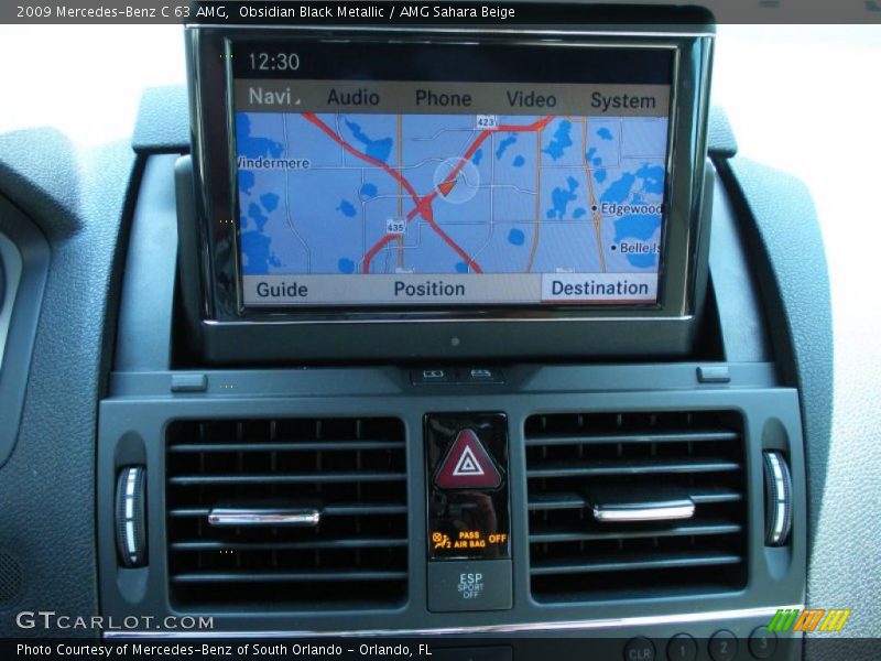 Navigation of 2009 C 63 AMG