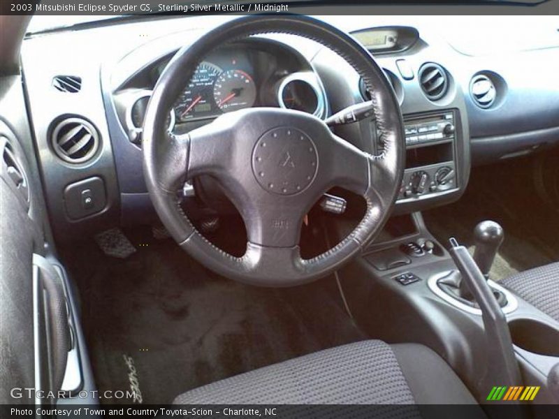 Sterling Silver Metallic / Midnight 2003 Mitsubishi Eclipse Spyder GS