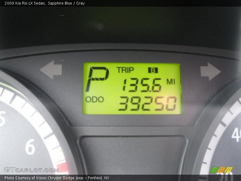 Sapphire Blue / Gray 2009 Kia Rio LX Sedan