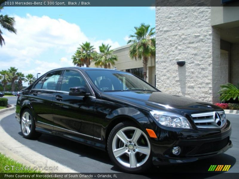 Black / Black 2010 Mercedes-Benz C 300 Sport