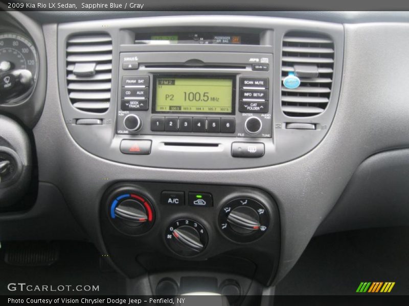 Sapphire Blue / Gray 2009 Kia Rio LX Sedan
