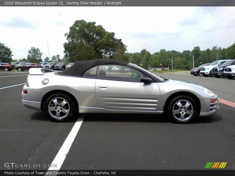 Sterling Silver Metallic / Midnight 2003 Mitsubishi Eclipse Spyder GS