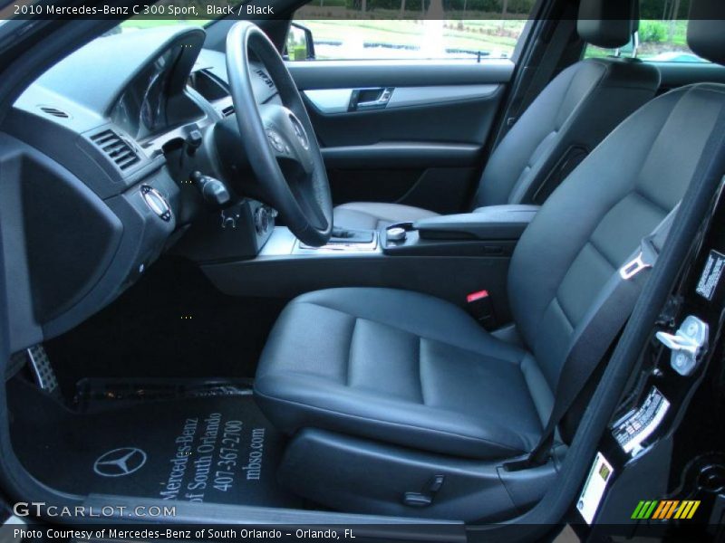 Black / Black 2010 Mercedes-Benz C 300 Sport