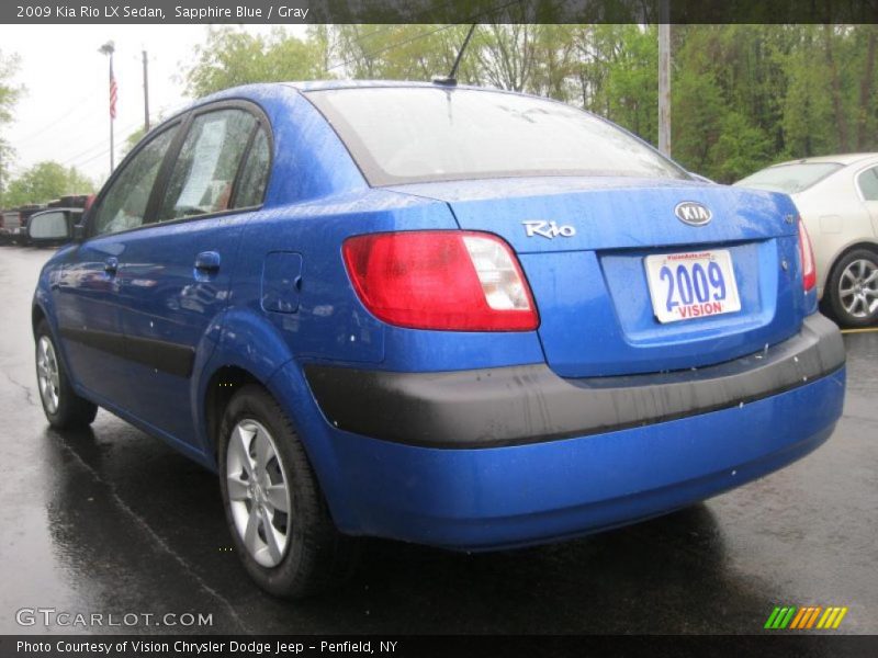Sapphire Blue / Gray 2009 Kia Rio LX Sedan