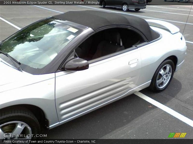 Sterling Silver Metallic / Midnight 2003 Mitsubishi Eclipse Spyder GS
