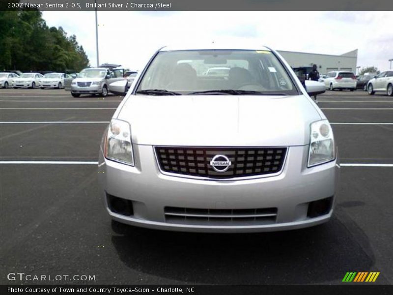 Brilliant Silver / Charcoal/Steel 2007 Nissan Sentra 2.0 S