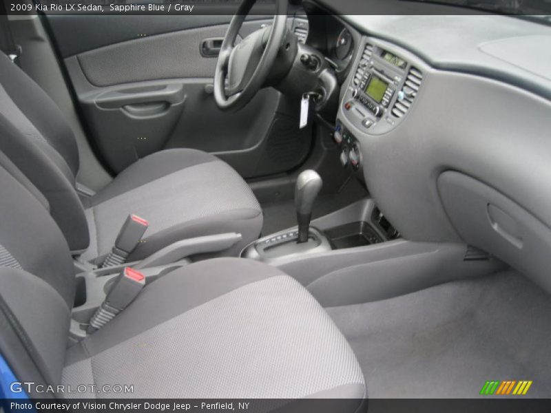 Sapphire Blue / Gray 2009 Kia Rio LX Sedan