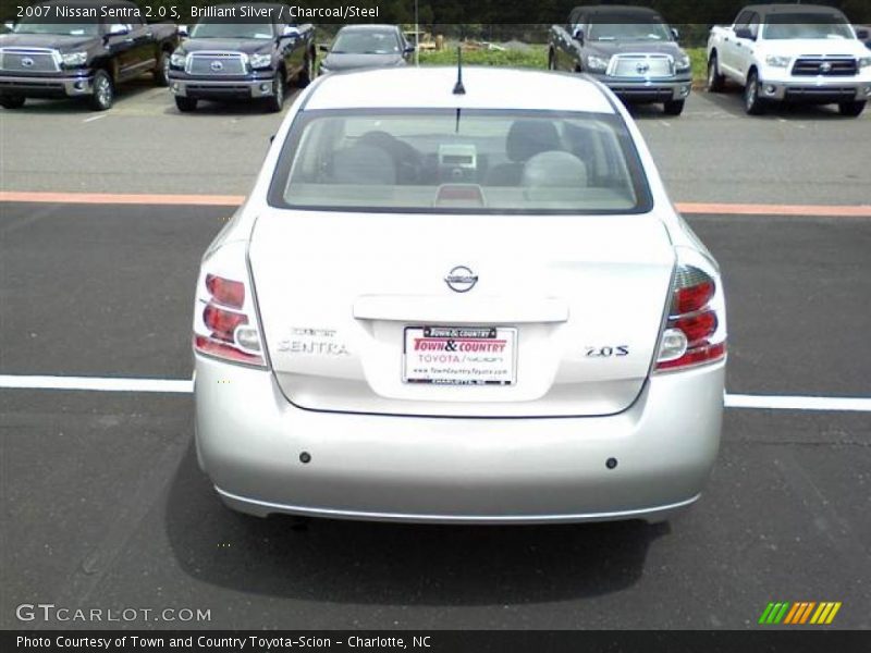Brilliant Silver / Charcoal/Steel 2007 Nissan Sentra 2.0 S