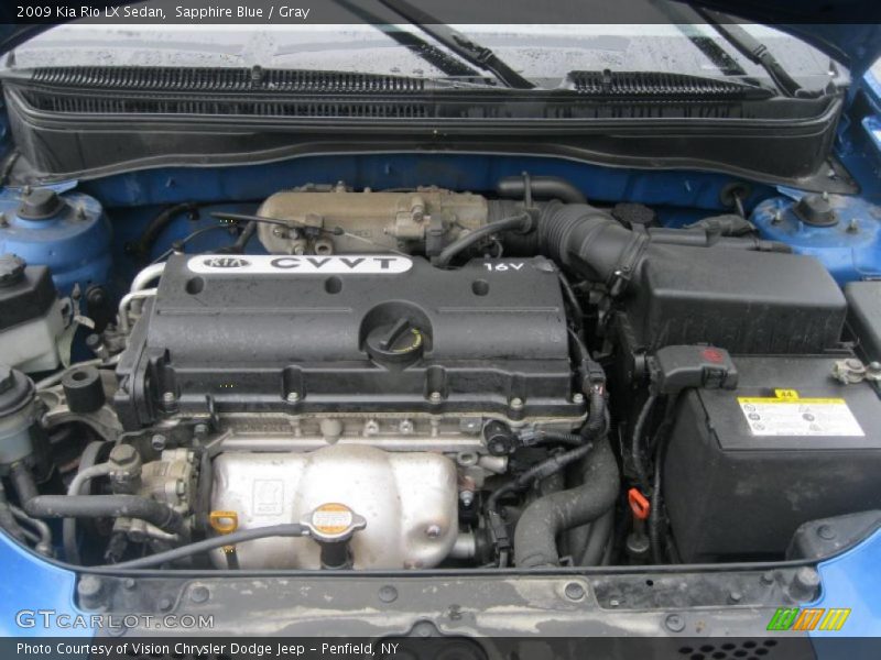 Sapphire Blue / Gray 2009 Kia Rio LX Sedan