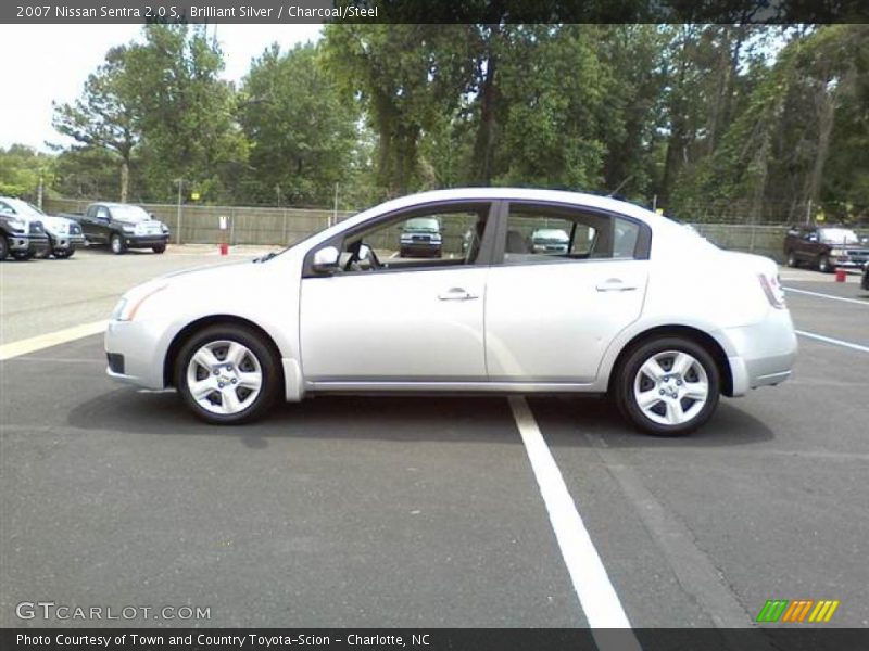 Brilliant Silver / Charcoal/Steel 2007 Nissan Sentra 2.0 S