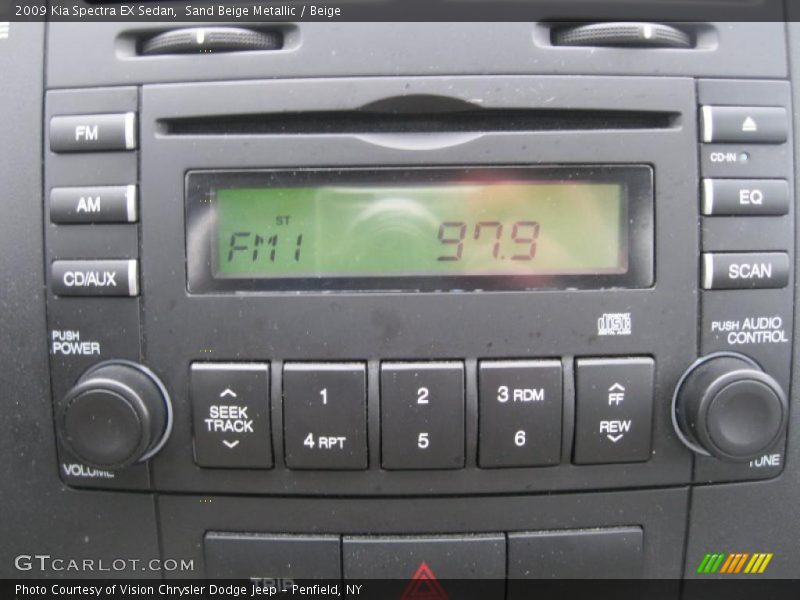 Sand Beige Metallic / Beige 2009 Kia Spectra EX Sedan