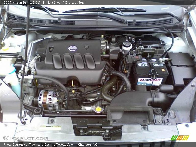 Brilliant Silver / Charcoal/Steel 2007 Nissan Sentra 2.0 S