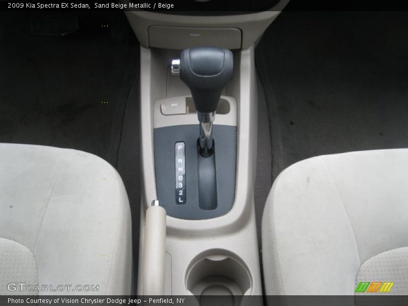 Sand Beige Metallic / Beige 2009 Kia Spectra EX Sedan