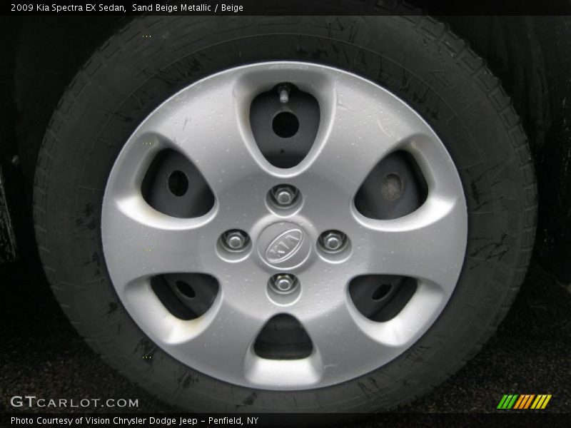 Sand Beige Metallic / Beige 2009 Kia Spectra EX Sedan