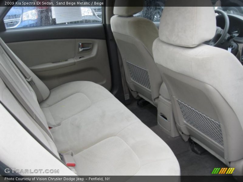 Sand Beige Metallic / Beige 2009 Kia Spectra EX Sedan