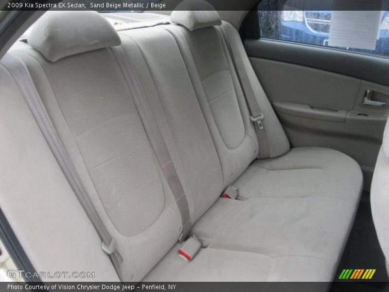 Sand Beige Metallic / Beige 2009 Kia Spectra EX Sedan
