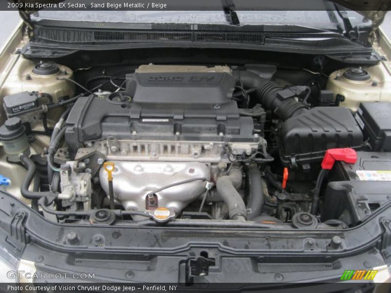 Sand Beige Metallic / Beige 2009 Kia Spectra EX Sedan