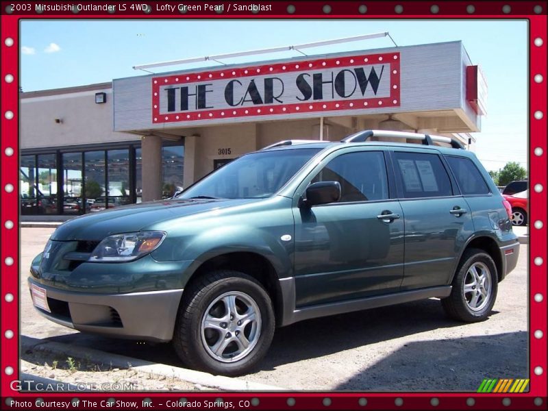 Lofty Green Pearl / Sandblast 2003 Mitsubishi Outlander LS 4WD