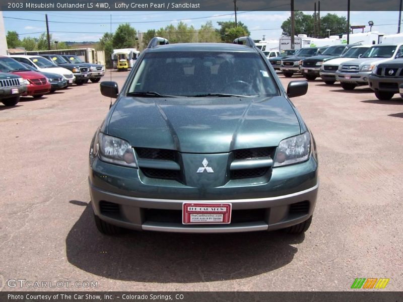 Lofty Green Pearl / Sandblast 2003 Mitsubishi Outlander LS 4WD