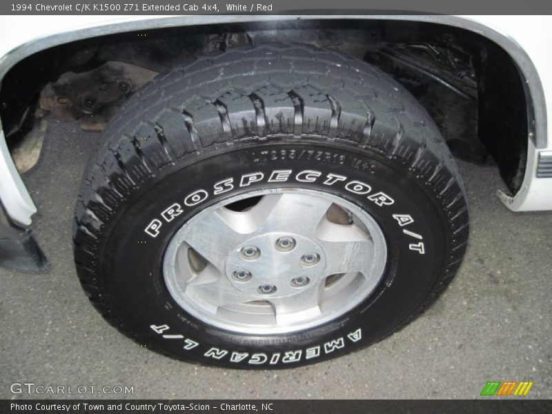 White / Red 1994 Chevrolet C/K K1500 Z71 Extended Cab 4x4