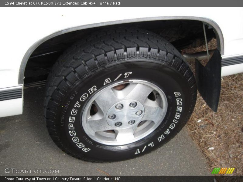 White / Red 1994 Chevrolet C/K K1500 Z71 Extended Cab 4x4