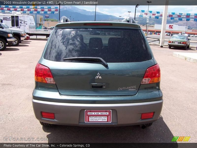 Lofty Green Pearl / Sandblast 2003 Mitsubishi Outlander LS 4WD