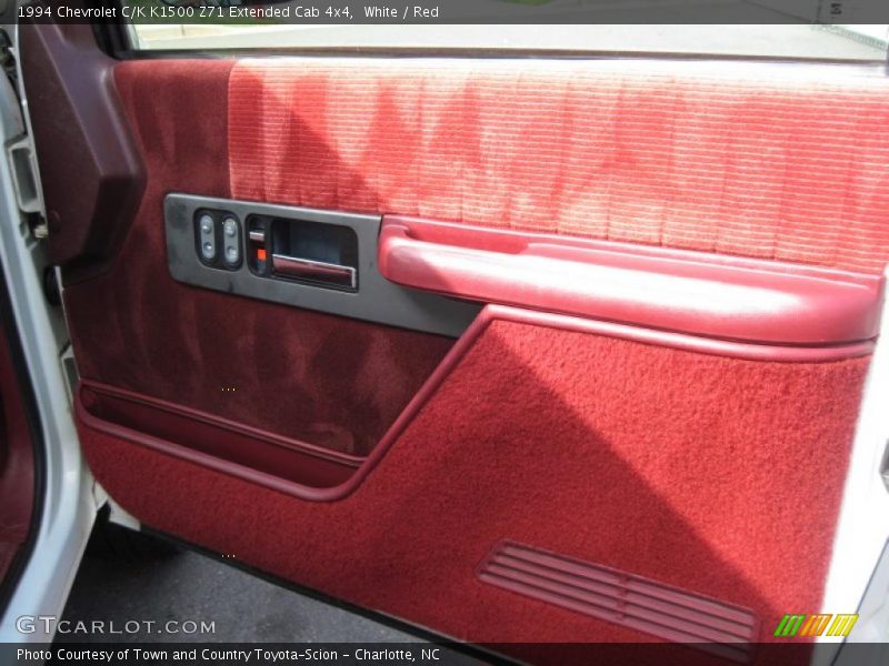 White / Red 1994 Chevrolet C/K K1500 Z71 Extended Cab 4x4