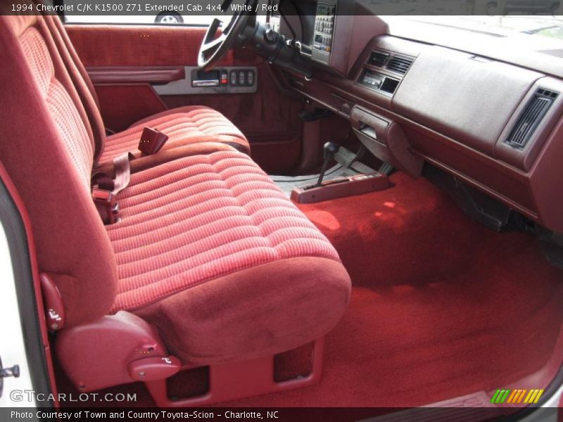  1994 C/K K1500 Z71 Extended Cab 4x4 Red Interior