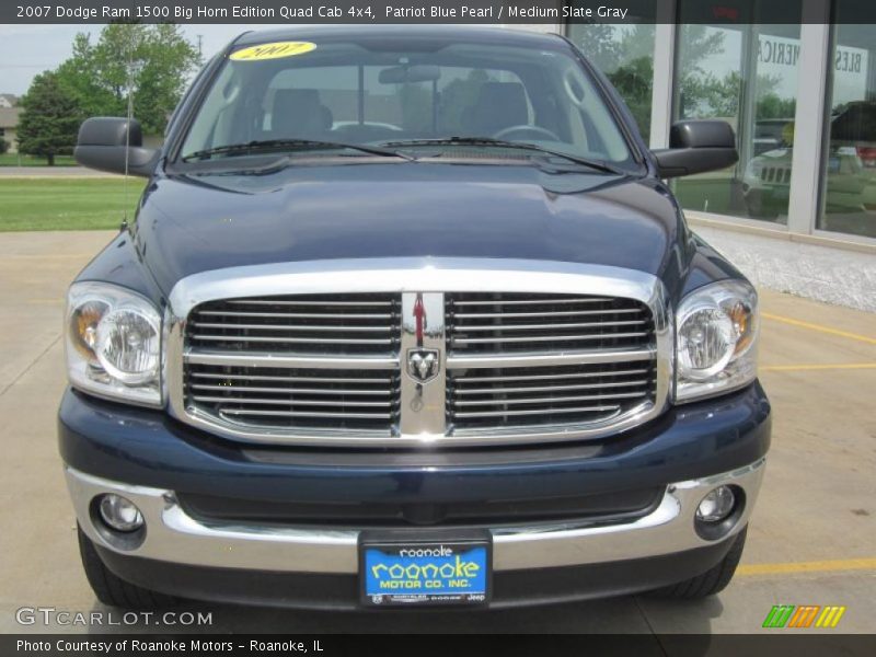 Patriot Blue Pearl / Medium Slate Gray 2007 Dodge Ram 1500 Big Horn Edition Quad Cab 4x4