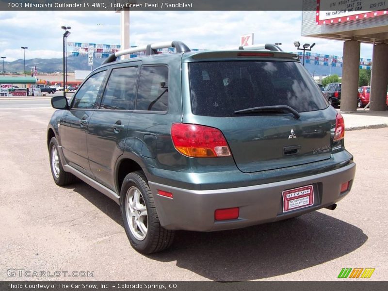 Lofty Green Pearl / Sandblast 2003 Mitsubishi Outlander LS 4WD